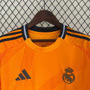 Camisa Real Madrid Away 2024/25 - Torcedor Adidas Masculina - Laranja/Preta