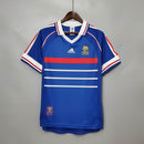 Camisa Seleção França Home 1998/99  - Adidas Retrô Masculina - Azul/Branca