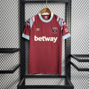 Camisa West Ham Home 2022/23 - Castore Torcedor Masculina - Bordo/Azul