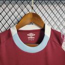 Camisa West Ham Home 2022/23 - Castore Torcedor Masculina - Bordo/Azul