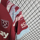 Camisa West Ham Home 2022/23 - Castore Torcedor Masculina - Bordo/Azul
