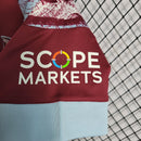 Camisa West Ham Home 2022/23 - Castore Torcedor Masculina - Bordo/Azul