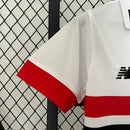 Camisa São Paulo Home  2024/25 - New Balace Torcedor Feminina - Branca/Preta