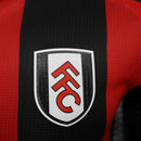 Camisa Fulham Away 2024/25 - Adidas Jogador Masculina - Preta/Vermelha