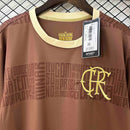 Camisa Pronta Entrega Flamengo Edição Especial 2024/25 - Torcedor Masculina - Marrom/Branca