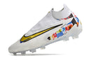 Chuteira Campo Nike Phantom GX Elite - Branca/Azul