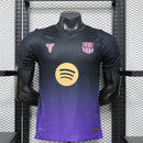 Camisa Barcelona Away 2026/27 - Jogador Masculina - Preta/Roxa