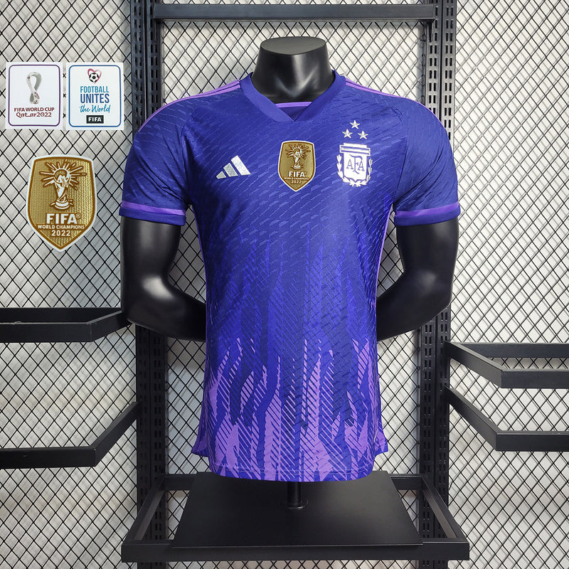 Camisa Argentina Away 2022/23 - Versão Jogador - Full Patch's