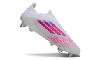 Chuteira Campo Adidas F50 - Trava Mista - Branca/Rosa