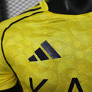 Camisa Al-Nassr Home 2025/26 - Adidas Jogador Masculina - Amarela/Azul