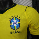 Camisa Pronta Entrega Brasil Home 2026/27 - Nike Jogador Masculina - Amarela/Verde