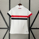 Camisa São Paulo Home  2024/25 - New Balace Torcedor Feminina - Branca/Preta