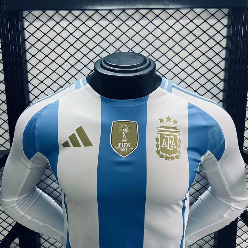 Camisa Argentina Home 2024/25 - Versão Jogador - Manga Longa