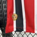 Camisa Pronta Entrega São Paulo Away 2025/26 - New Balace Torcedor Masculina - Vermelha/Preta