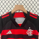 Kit Infantil Flamengo Home 2024/25 - Adidas Torcedor - Vermelha/Preta