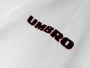 Camisa Manga Longa Manchester United Away 1998/99 - Umbro Retrô Masculina - Branca/Preta