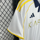 Camisa Pronta Entrega Al-Nassr 2025/26 - Adidas Torcedor Masculina - Branca/Amarela