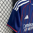 Camisa Lyon Away 2025/26 - Adidas Torcedor Masculina - Azul/Vermelha