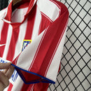Camisa Atlético de Madrid Home 2003/04 - Nike Retrô Masculina - Vermelha/Branca