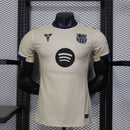 Camisa Barcelona Away 2025/26 - Jogador Masculina - Bege