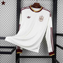 Camisa Manga Longa Seleção Espanha Away 2026/27 - Adidas Torcedor Masculina - Bege/Bordo