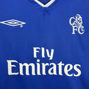 Camisa Chelsea Home 2004/05 - Umbro Retrô Masculina - Azul/Branca