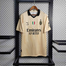 Camisa AC Milan 2023/24 - Puma Torcedor Masculina - Bege/Preta