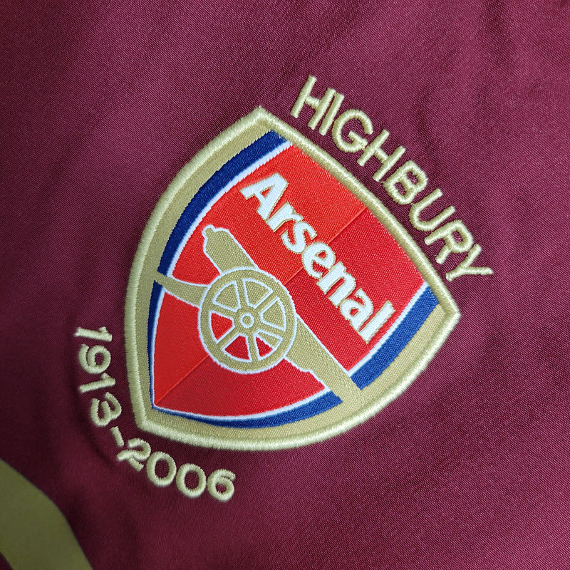 Camisa Arsenal Titular 05/06 - Versão Retro - Manga Longa