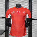 Camisa Seleção Suíça Home 2026/27 - Puma Jogador Masculina - Vermelha/Branca