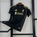 Camisa Pronta Entrega Liverpool Edição Especial 2025/26 - Adidas Torcedor Masculina - Preta/Dourado