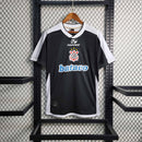 Camisa Corinthians Away 2000/01 - Topper Retrô Masculina - Preta/Branca