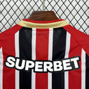 Camisa Pronta Entrega São Paulo Away 2025/26 - New Balace Torcedor Masculina - Vermelha/Preta