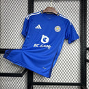 Camisa Leicester City Home 2024/25 - Adidas Torcedor Masculina - Azul/Branca