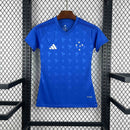 Camisa Cruzeiro Home 2026/27 - Adidas Torcedor Feminina - Azul/Branca