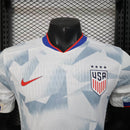 Camisa Seleção EUA Home 2025/26 - Nike Jogador Masculina - Branca/Cinza