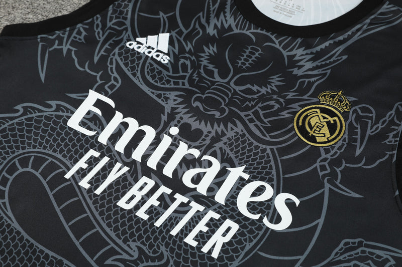Kit Treino (Regata + Shorts) - Real Madrid 2024/25 Dragon