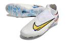 Chuteira Campo Nike Phantom GX Elite - Branca/Azul