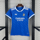 Camisa Real Madrid Third 2025/26 - Adidas Torcedor Feminina - Azul/Branca