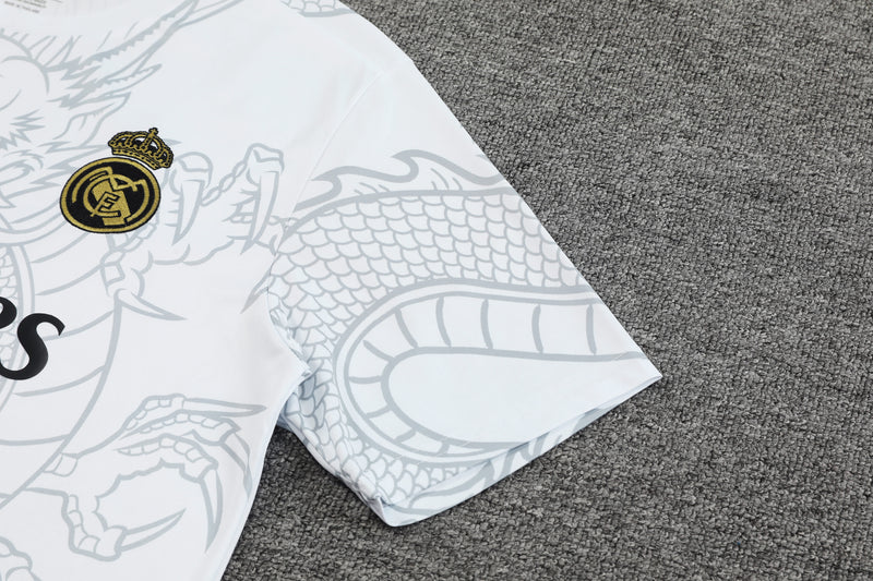 Kit Treino (Camisa + Shorts) - Real Madrid 2024/25 Dragon