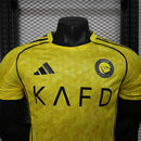 Camisa Al-Nassr Home 2025/26 - Adidas Jogador Masculina - Amarela/Azul