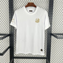 Camisa Pronta Entrega Santos Edição Pelé 2025/26 - Torcedor Masculina - Branca/Dourado