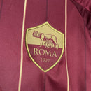Camisa Pronta Entrega Roma Home 2024/25 - Adidas Torcedor Masculina - Bordo/Dourado