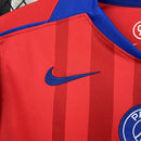 Camisa Pronta Entrega PSG Third 2025/26 - Nike Torcedor Masculina - Vermelha/Azul