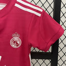 Kit Infantil Real Madrid Away 2014/15 - Adidas Retrô - Rosa