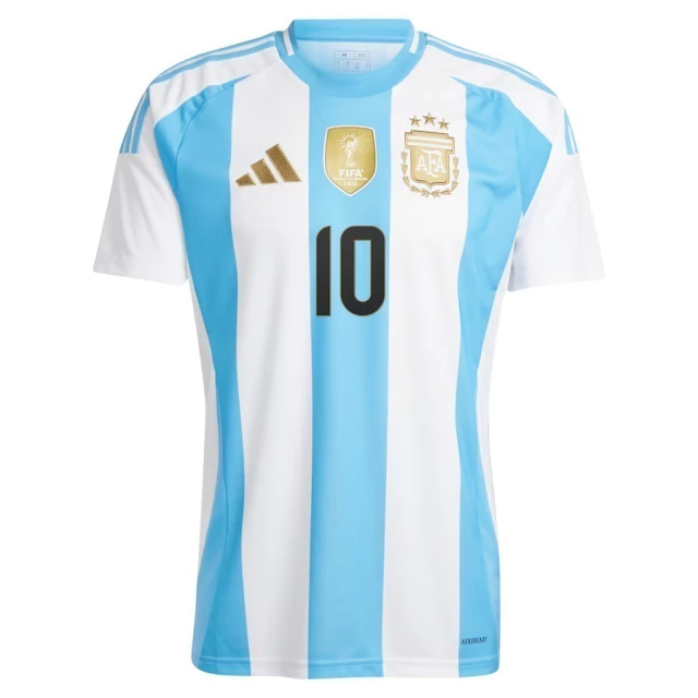 Camisa Argentina Home 2024 - MESSI + Pach Campeão do Mundo