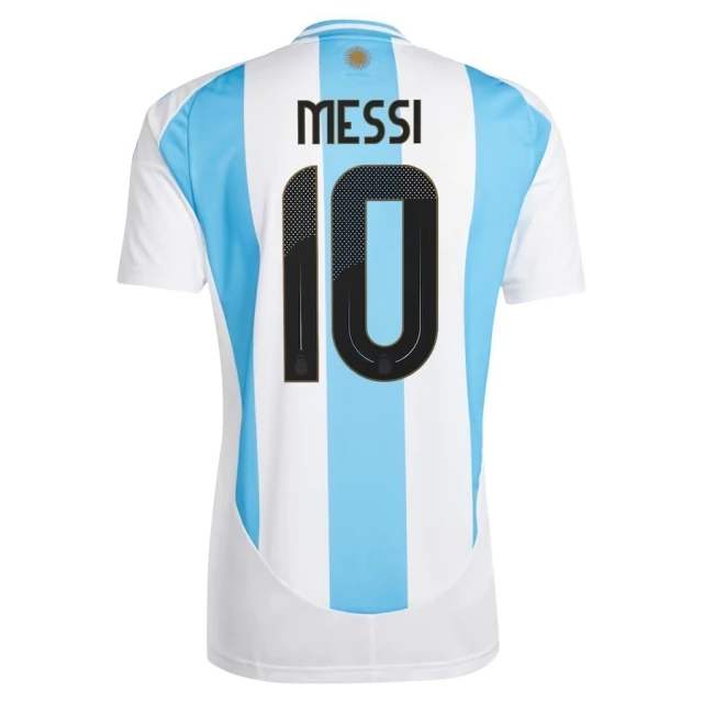 Camisa Argentina Home 2024 - MESSI + Pach Campeão do Mundo