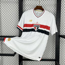 Camisa São Paulo Home 2025/26 - New Balace Torcedor Masculina - Branca/Preta