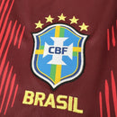 Camisa Seleção Brasil Goleiro 2026/27 - Jordan Torcedor Masculina - Vermelha/Amarela