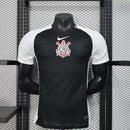 Camisa Corinthians Away 2025/26 - Nike Jogador Masculina - Preta/Branca