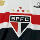 Camisa São Paulo Home 2025/26 - New Balace Torcedor Masculina - Branca/Preta